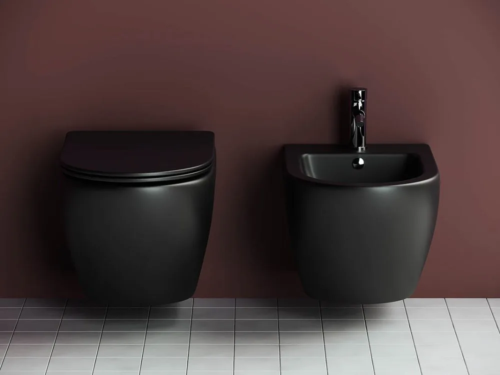 Унитаз подвесной Ceramicanova Metropol CN4002MB Sancos — официальный сайт