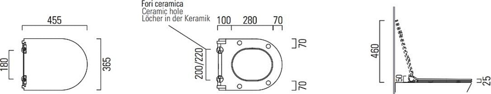Унитаз подвесной GSI Pura 8815, с микролифтом, ghiaccio matte