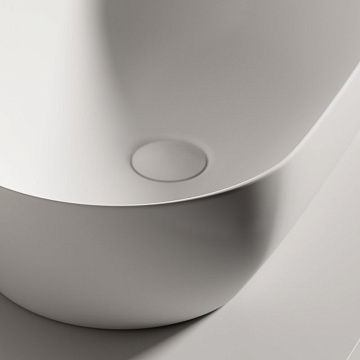 Раковина накладная Ceramicanova Twist овальная 55 см цвет белый матовый CN12001MW