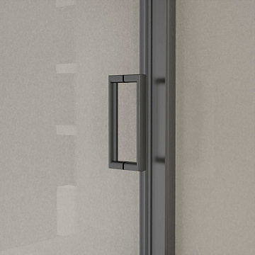 Душевая дверь в нишу Vincea City VDS-5CT140CLGM 140x195, профиль вороненая сталь