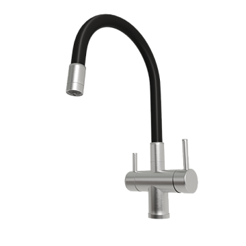Смеситель для кухни Emar Steel ЕС - 3015 satin