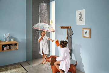Душевая стойка Hansgrohe Croma 27630000, для душа, с термостатом
