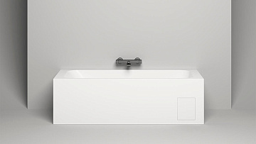 Ванна из искусственного камня Salini Orlanda S-Sense 170x70 см, встраиваемая, матовая белая