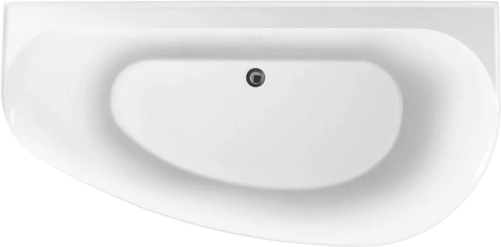 Акриловая ванна Allen Brau Priority 5 L 160x80 см, левая, пристенная, белая матовая, асимметричная,  Sancos — официальный сайт