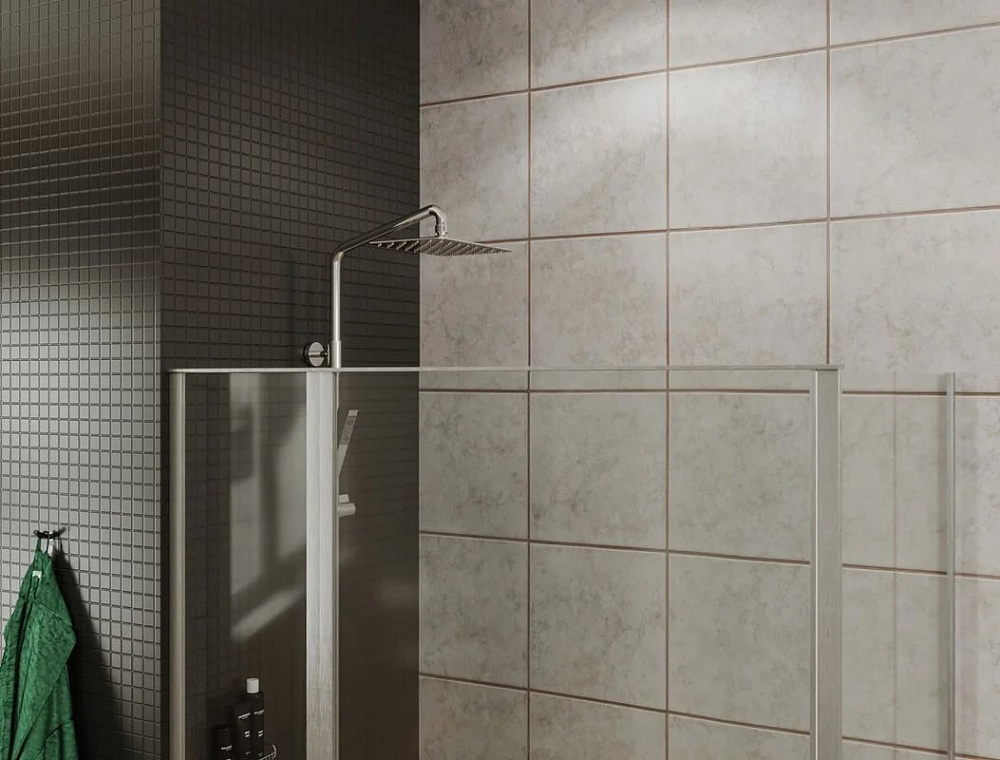Душевой уголок Allen Brau Priority 100x100, профиль хром, стекло прозрачное