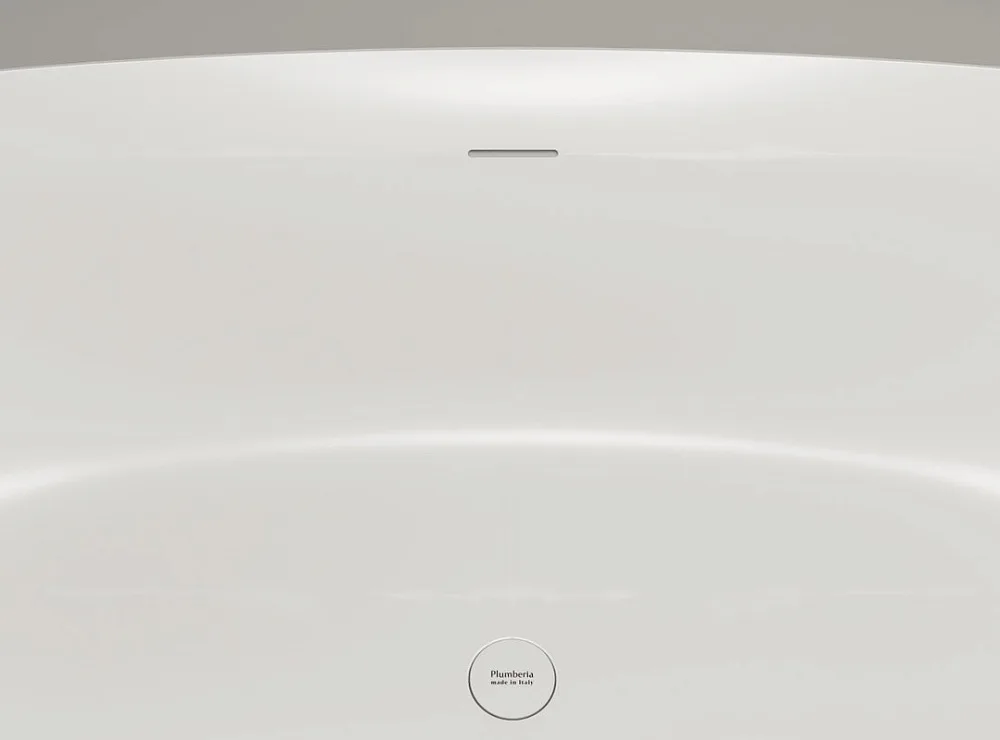 Ванна из искусственного камня Plumberia Selection Veloma 170x75 см, отдельностоящая, матовая белая,  Sancos — официальный сайт