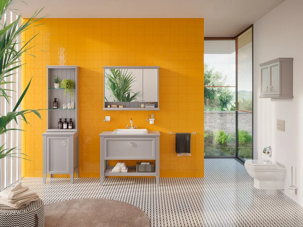 Зеркало-шкаф VitrA Valarte 80 серый матовый Sancos — официальный сайт