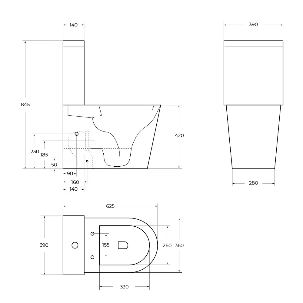 Чаша для унитаза-компакта BelBagno Flay-R BB2149CPR/SC с крышкой микролифт Sancos — официальный сайт