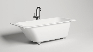 Ванна из искусственного камня Salini Orlanda S-Sense 170x70 см, встраиваемая, матовая белая