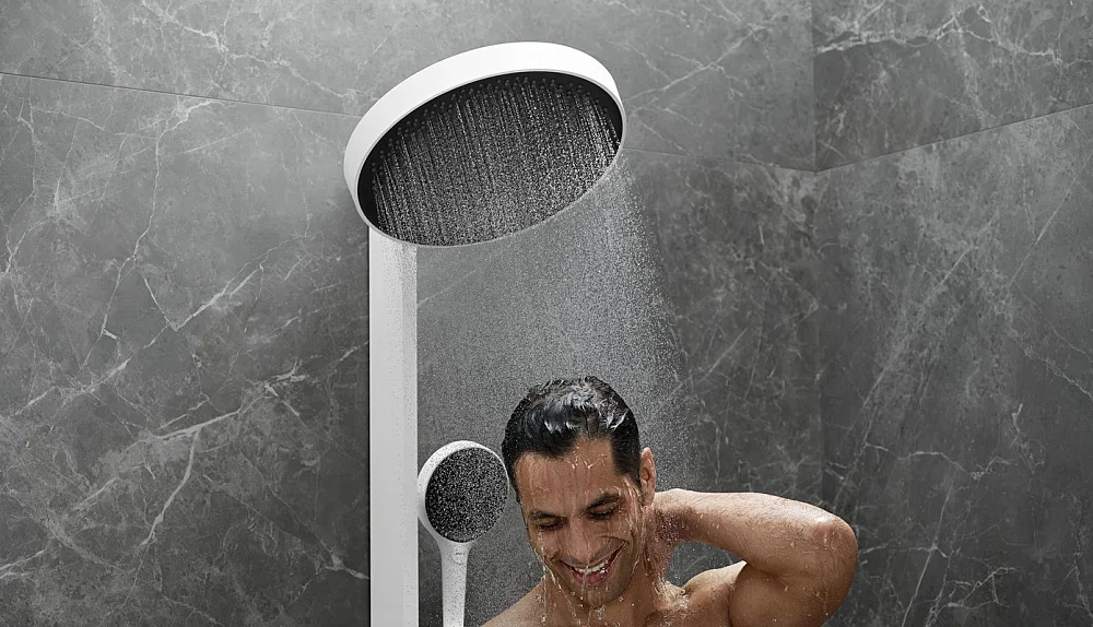 Душевая стойка Hansgrohe Rainfinity 26842700 Sancos — официальный сайт