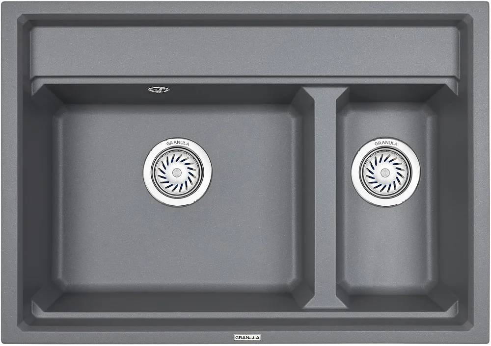 Мойка кухонная Granula Kitchen Space 7302, алюминиум Sancos — официальный сайт