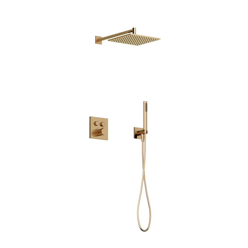 Душевой комплект Sancos Linn SC9022BB С ВНУТРЕННЕЙ ЧАСТЬЮ, брашированная бронза, PVD покрытие