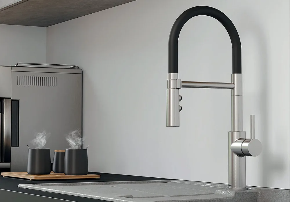 Смеситель для кухни Blanco Catris-S Flexo 525792 с гибким изливом Sancos — официальный сайт