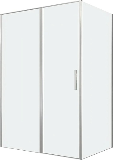 Душевой уголок Allen Brau Priority 140x100, профиль серебро браш, стекло прозрачное