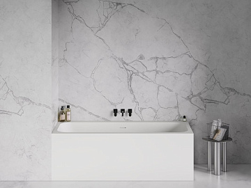 Ванна из искусственного камня Salini Orlanda S-Stone 170x70 см, встраиваемая, матовая белая