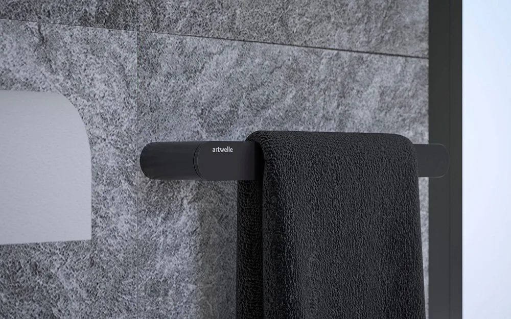 Полотенцедержатель Artwelle Schwarz 7713 черный Sancos — официальный сайт