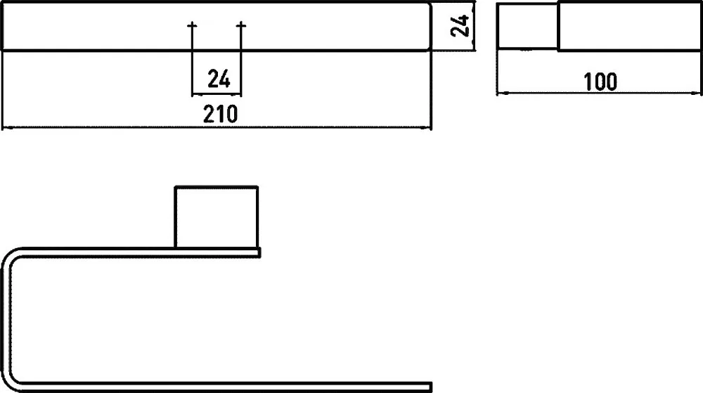 Полотенцедержатель Emco Loft 0555 001 00 хром Sancos — официальный сайт