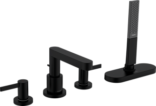 Смеситель на борт ванны Hansgrohe Finoris 76444670, матовый черный