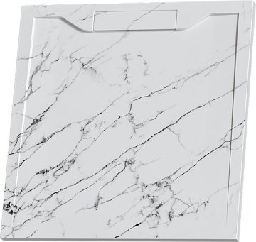 Поддон для душа RGW Stone Tray STE MW 90x90, белый мрамор