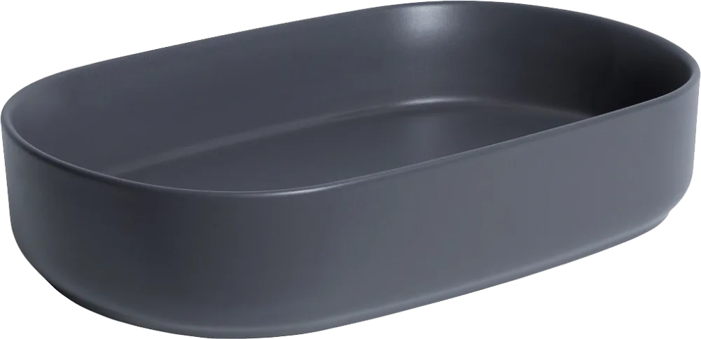 Накладная раковина Allen Brau Fantasy Oval 55x36, серая Sancos — официальный сайт