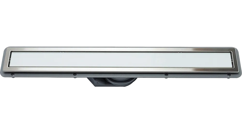 Душевой трап (лоток) Pestan Confluo Premium Line 850, белое стекло/сталь Sancos — официальный сайт