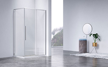 Душевой уголок Vincea Slim-N VSR-4SN8014CL 140х80 см, профиль хром