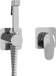 Гигиенический душ Wasserkraft Weida A3151.271.057.136 со смесителем, С ВНУТРЕННЕЙ ЧАСТЬЮ, хром