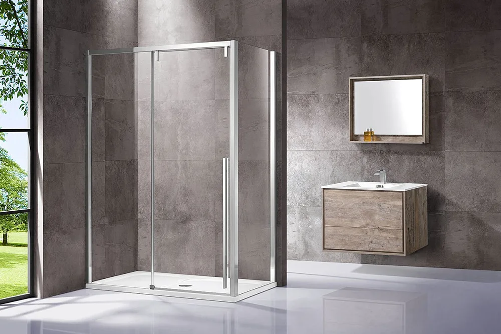 Душевой уголок Vincea Lugano VSR-1L1015CL-1 150х100 см, профиль хром Sancos — официальный сайт