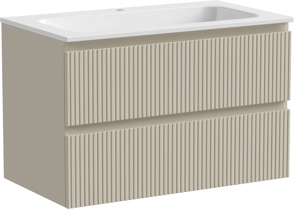 Тумба с раковиной Sancos Snob T 80 см, beige soft