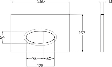 Инсталляция BelBagno BB026 + Кнопка BB050CR.MAT хром матовый