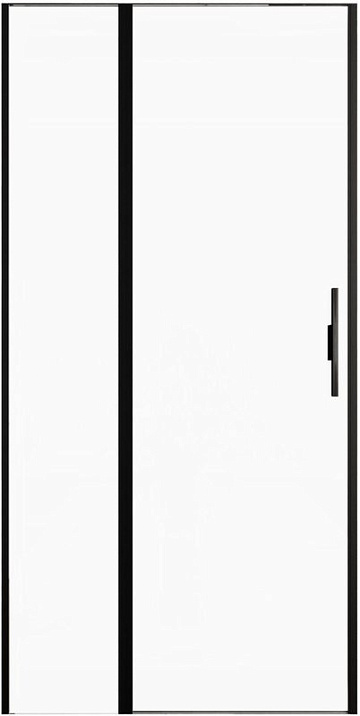 Душевая дверь в нишу Allen Brau Priority 3.31030.BBA 100 см, профиль черный браш, стекло прозрачное 