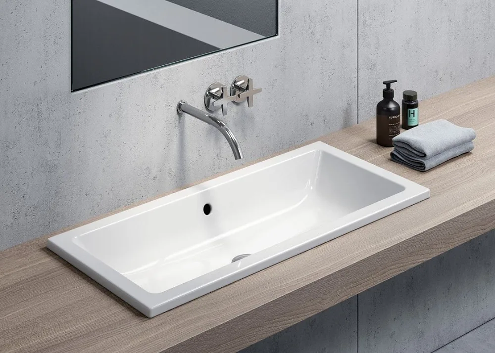 Раковина GSI Kube X 895411 80 см Sancos — официальный сайт
