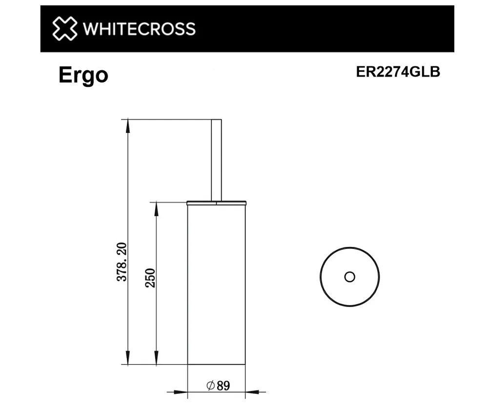 Ершик WHITECROSS Ergo ER2274GLB брашированное золото Sancos — официальный сайт
