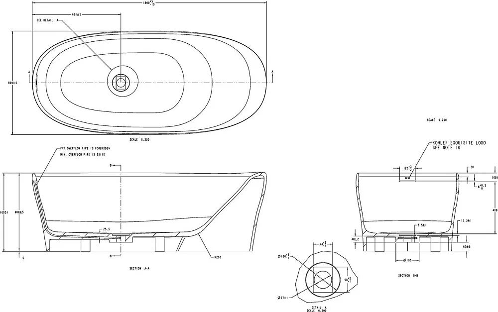 Ванна из искусственного камня Allen Brau Krion Neo XL 180x80 см, отдельностоящая, матовая белая, ова Sancos — официальный сайт