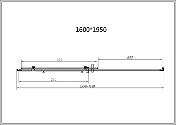 Душевой уголок Vincea Como-N VSR-4CN9016CGB 160х90 см, профиль матовый черный, стекло тонированное с