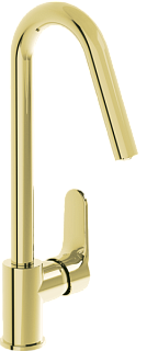 Смеситель для кухни VitrA Root Round A4274223EXP золото