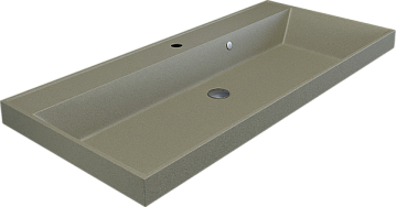 Мебельная раковина Uperwood Classic Quartz 293020636 100 см, матовая бежевая, десерт