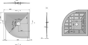 Поддон для душа Vincea VST-4SQ9090W 90x90 белый матовый