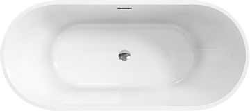 Акриловая ванна BelBagno Uno 140x70 см, BB701-1400-720-K