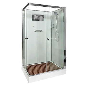 Душевая кабина DTO K402 120х90, профиль хром, стекло прозрачное
