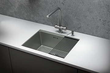 Мойка кухонная Granula Kitchen Space 6045U матовая сталь