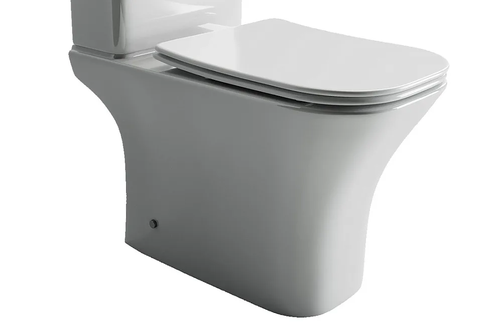 Чаша для унитаза-компакта Ceramicanova Alfa Rimless CN9002-B с сидением микролифт Sancos — официальный сайт