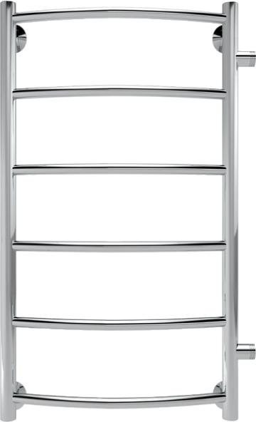Полотенцесушитель водяной Indigo Arc LASW70-30-б/п-50 боковое подключение, серебристый