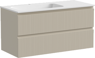 Тумба под раковину Sancos Snob T 100 подвесная Beige soft (капучино), SNT100LCE