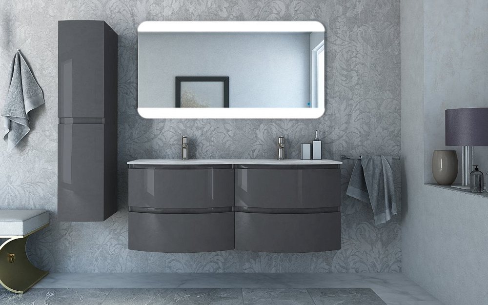 Зеркало Cezares 136х70 c LED-подсветкой touch system