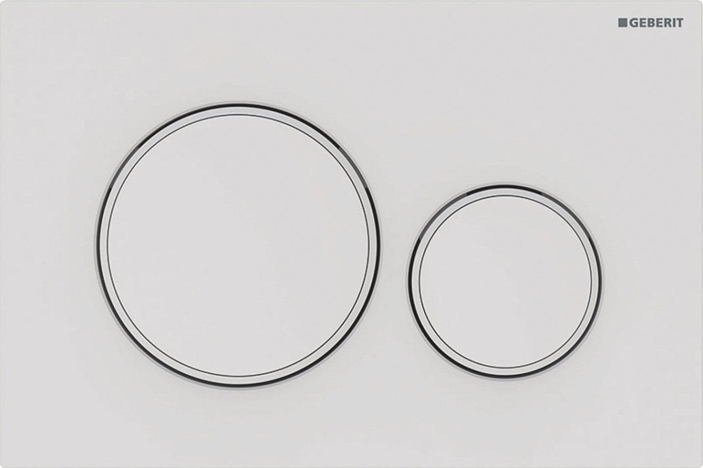 Кнопка смыва Geberit Sigma 20 115.882.01.1 белая, матовый лак