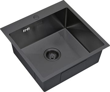 Мойка кухонная S.K.Sanitary SKS 5151 GRAFIT с сифоном