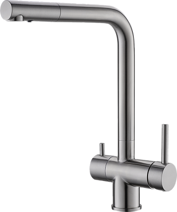 Смеситель для кухни Alveus Aquila 1139805 сатинированная сталь