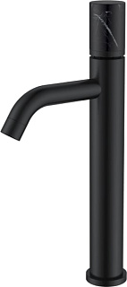 Смеситель для раковины Boheme Stick 122-B-MR-B черный, черный мрамор
