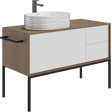 Накладная раковина KERAMA MARAZZI Sabbia 50 белая глянцевая
